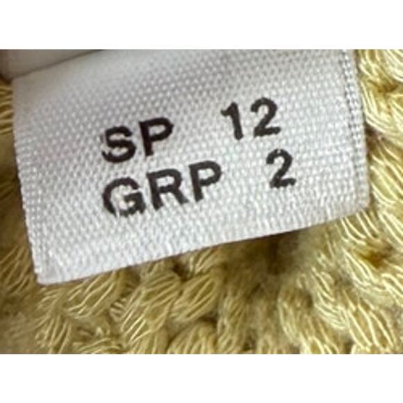 St. John Knit Boxy Sweater, Chartreuse Yelllow, Size P - Picture 8 of 9